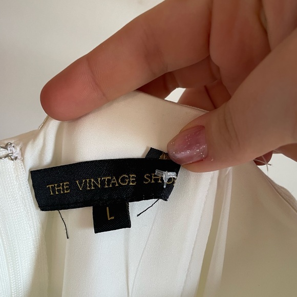 White Strapless Jumpsuit Large - Picture 4 of 4